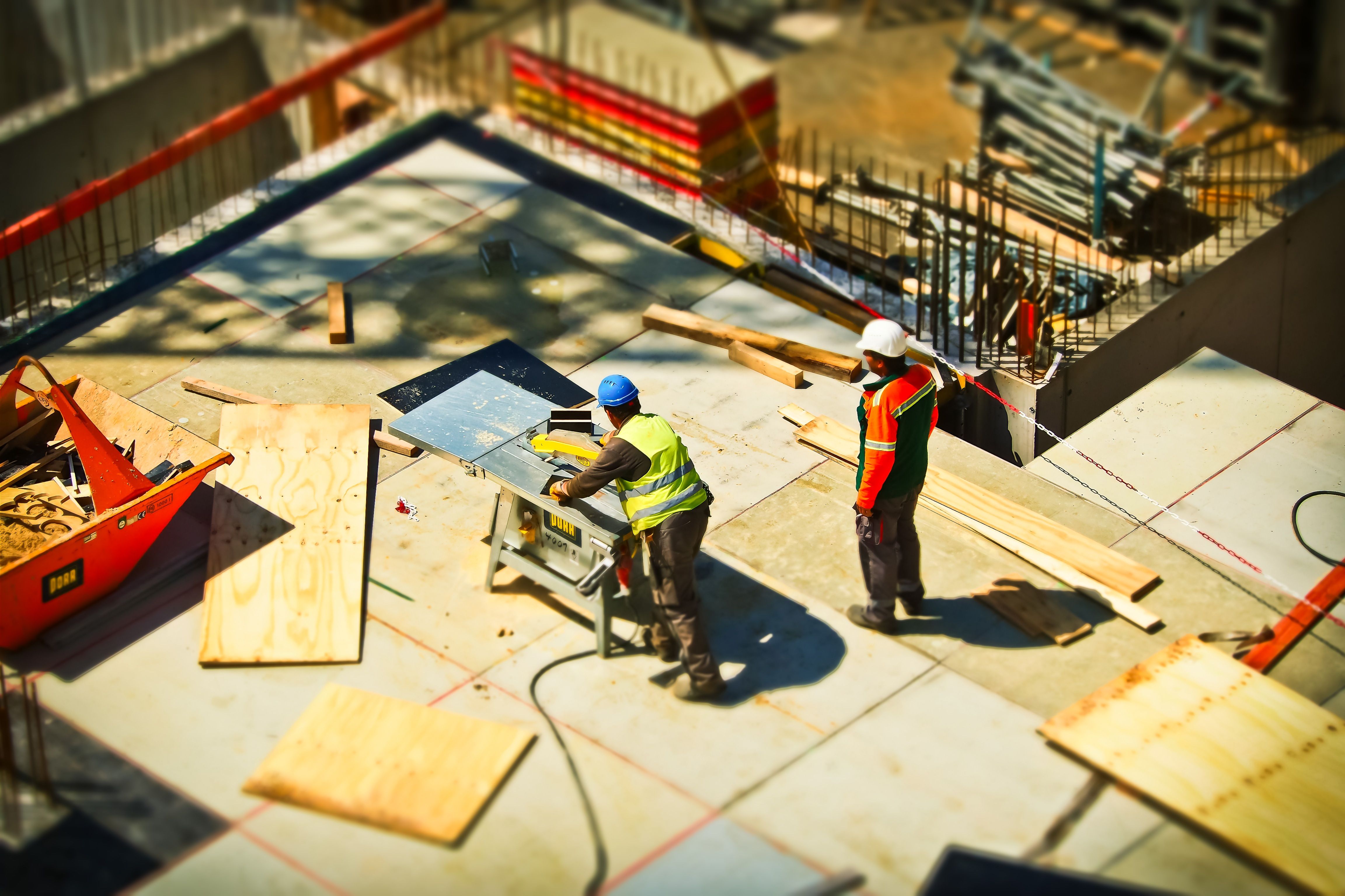 Property maintenance with landscaped grounds